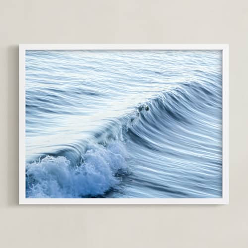 This is a fantastic teal art with standard by Lisa Sundin called cayucos soft waves