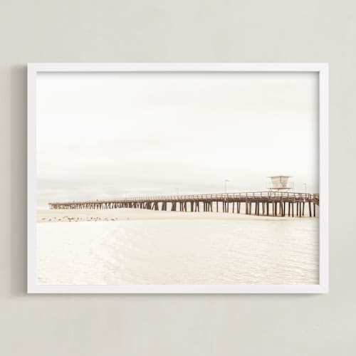 This is a sand art with standard by Kamala Nahas called stormy pier
