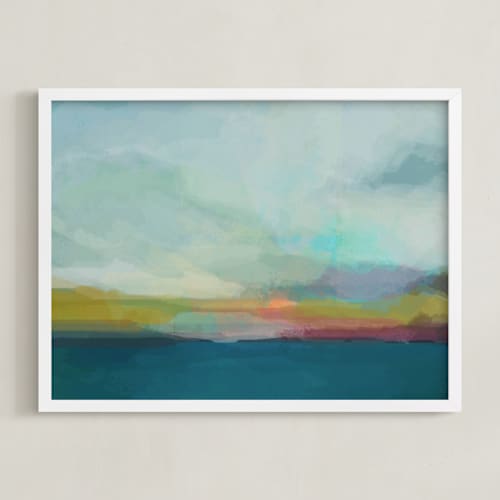 This is a teal art with standard by AlisonJerry called morning walk ii