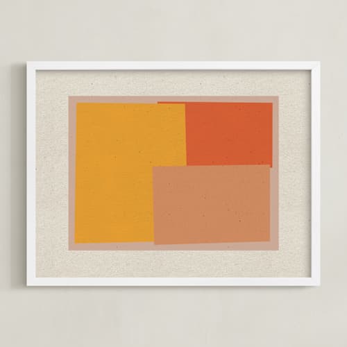This is a albers orange art with standard by Alain Castoriano called come and stay with me 1a