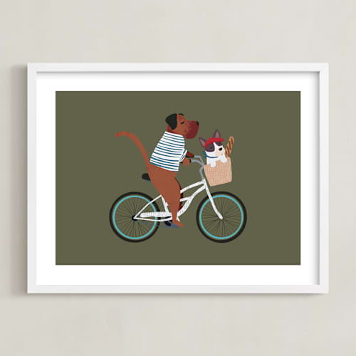 This is a avocado kids wall art with standard by Jenna Holcomb called paris