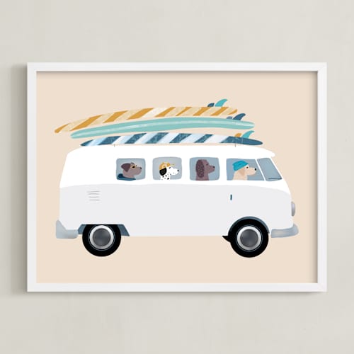 This is a sand kids wall art with standard by Jenna Holcomb called venice beach