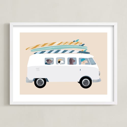 This is a sand kids wall art with standard by Jenna Holcomb called venice beach