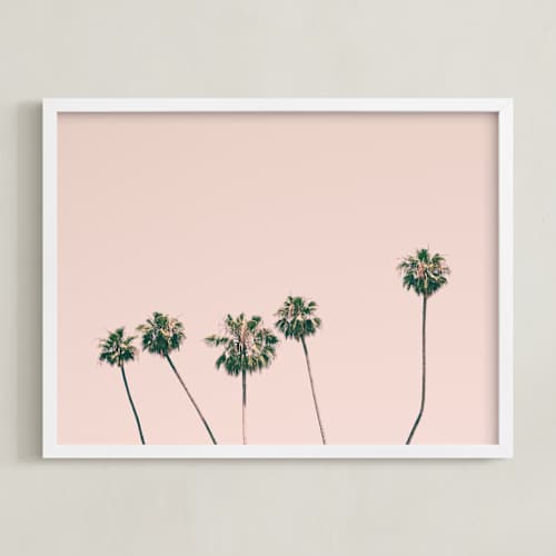 This is a rose smoke kids wall art with standard by Caroline Mint called five