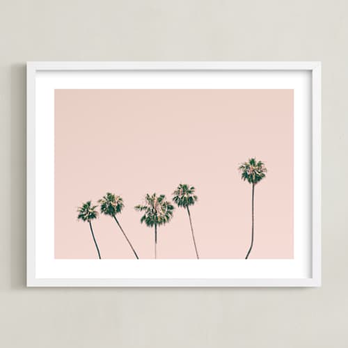 This is a rose smoke kids wall art with standard by Caroline Mint called five