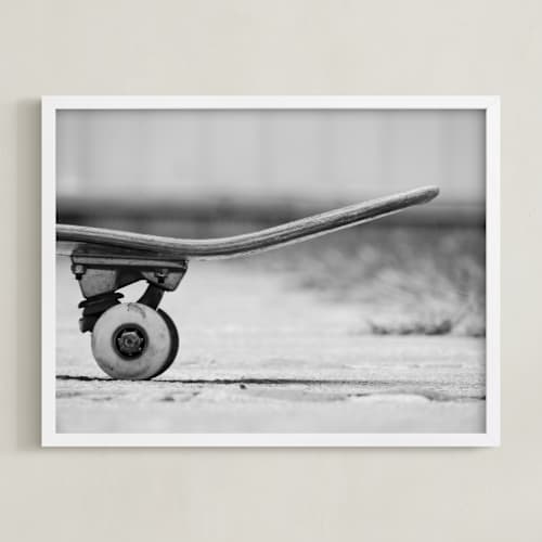 This is a black & white kids wall art with standard by Eliane Lamb called interval