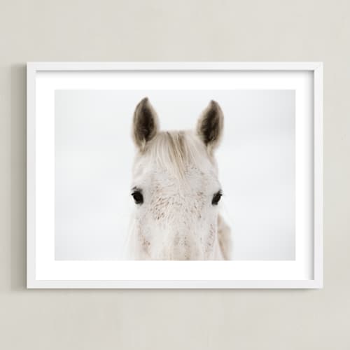 This is a white art with standard by Amy Carroll called pollock