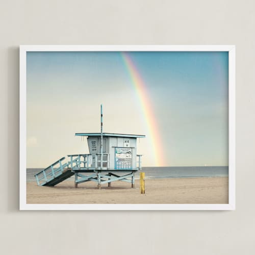 This is a sky blue art with standard by Shannon Howard called rainbow days