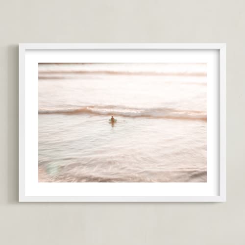 This is a sunset glow art with standard by Shannon Howard called learning the sea