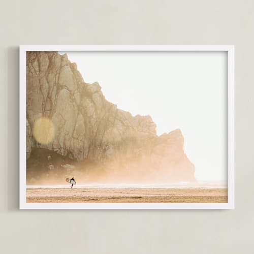 This is a gold art with standard by Mike Sunu called gold coast