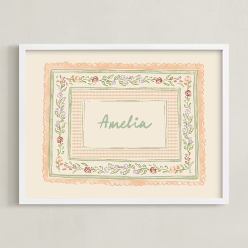 This is a garden nursery wall art with standard by Creo Study called cottagecore name