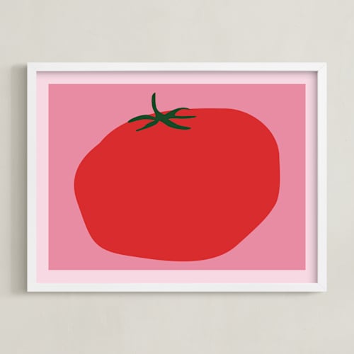 This is a blush nursery wall art with standard by Jennifer Lew called fruits 1