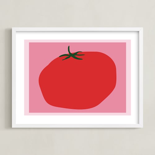 This is a blush nursery wall art with standard by Jennifer Lew called fruits 1