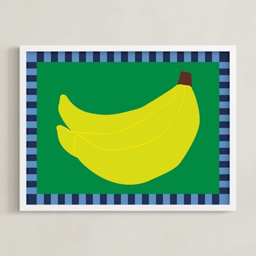 This is a grass nursery wall art with standard by Jennifer Lew called fruits 2