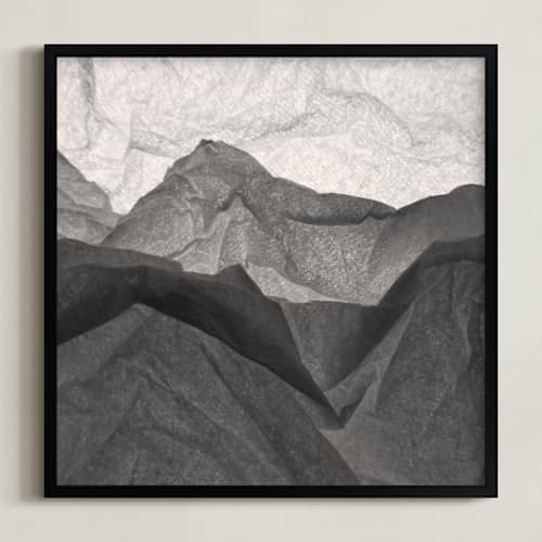 This is a charcoal art with standard by Shannon Kohn called paper napkin panorama ii