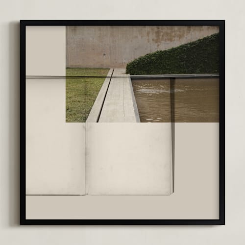 This is a lawn art with standard by Maja Cunningham called juxtaposed