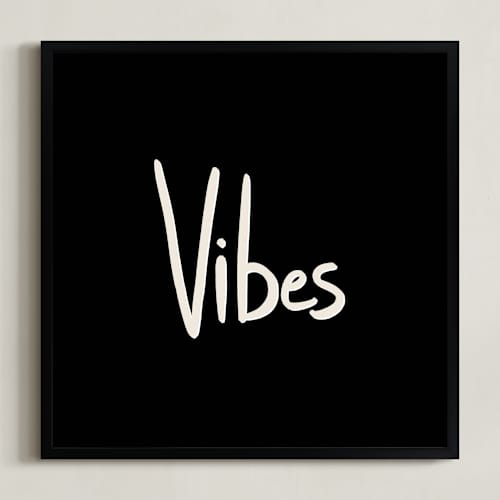 This is a rich black art with standard by Erika Firm called vibes