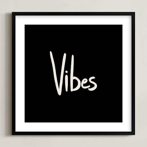 This is a rich black art with standard by Erika Firm called vibes