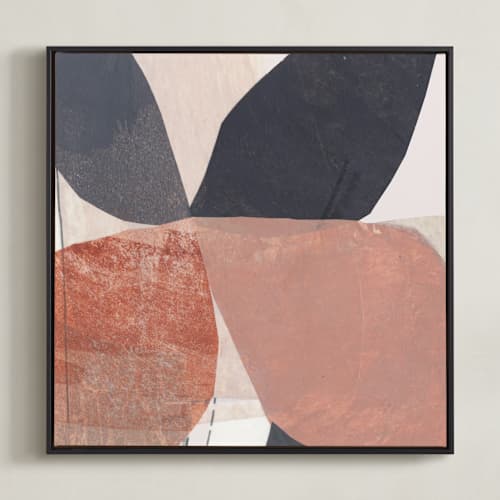 This is a terracota blush art with standard by Jaqui Falkenheim called pinwheel flowers i