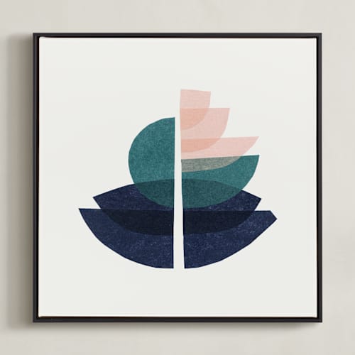 This is a lilypad art with standard by Carrie Moradi called botanical blocks