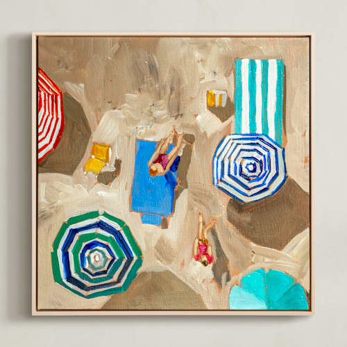 This is a ocean art with standard by Lisa Grizaniuk called beach day 1