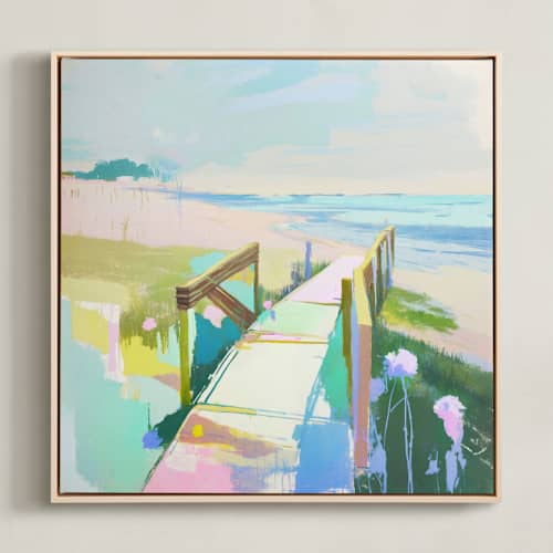 This is a marsh art with standard by Julie Chi called barefoot blue-jean day