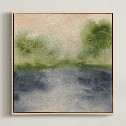 This is a ink art with standard by Holly Whitcomb called marshlands