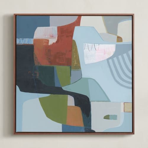 This is a soft blue sage art with standard by Eunmee Studio called waypoint 1