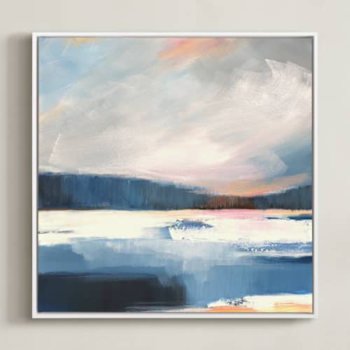 This is a glacier blue art with standard by AlisonJerry called crystal lake