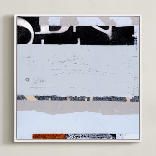 This is a steel grey art with standard by Jaqui Falkenheim called bandwidth 2