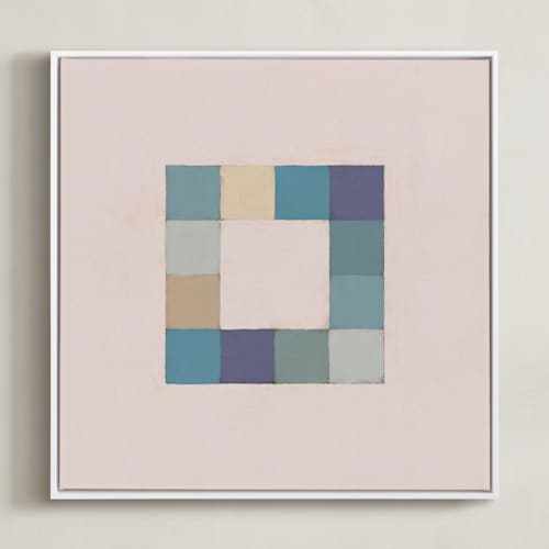 This is a sea blue art with standard by Alisa Galitsyna called squares