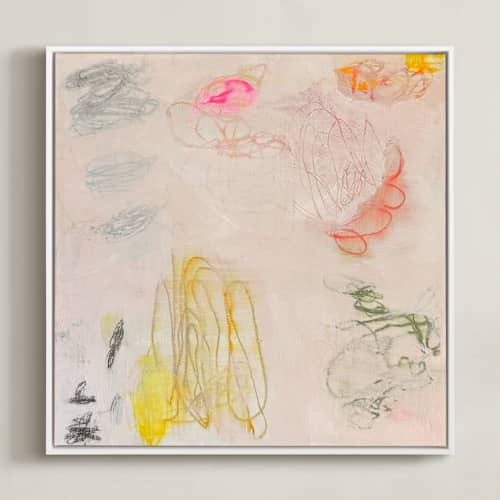 This is a the palest pinky peach art with standard by tina johnson called there are not many who remember