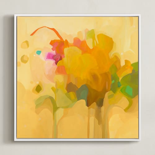This is a honey yellow art with standard by Susannah Bleasby called sweetest honey