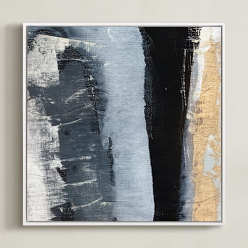 This is a neutrals art with standard by Julia Contacessi called tribal lineage no. 2