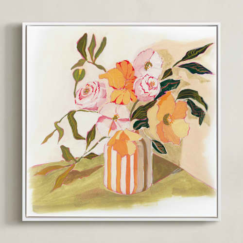 This is a clementine art with standard by Lucrecia Caporale called garden flowers