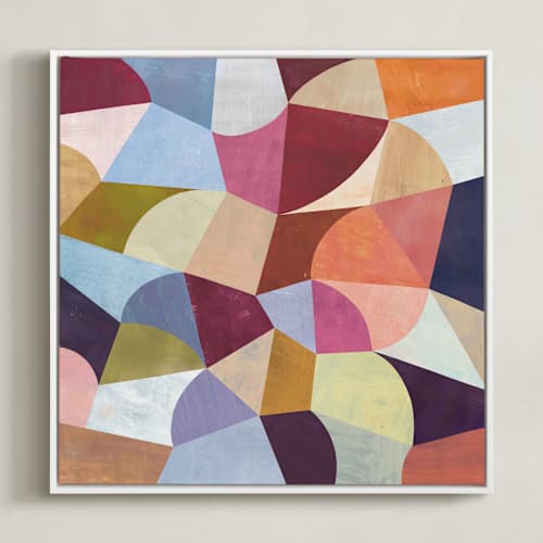 This is a coral art with standard by melanie mikecz called cadence