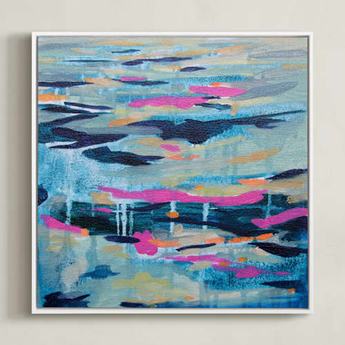 This is a fuschia art with standard by Kelly Johnston called tilt shift