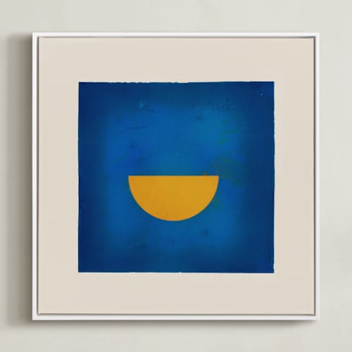 This is a blue moon kids wall art with standard by Kamala Nahas called taking shape bright 3