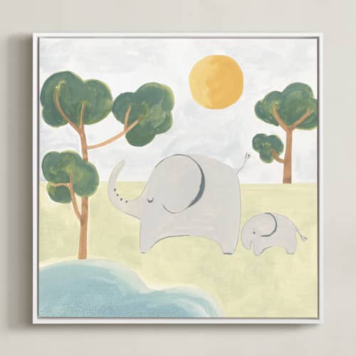 This is a lime art with standard by Teju Reval called safari friends 3