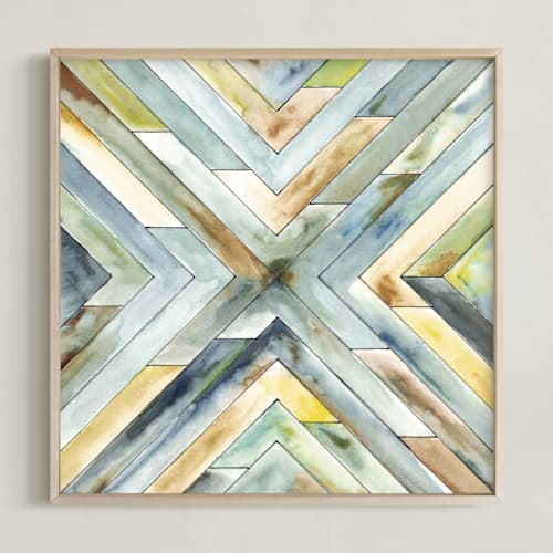 This is a mist art with standard by Jennifer Morehead called angular organic