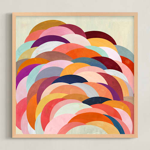 This is a sunset art with standard by melanie mikecz called discus
