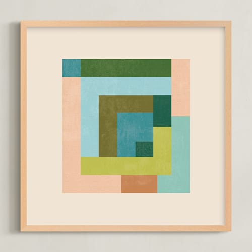 This is a moss green art with standard by Creo Study called pixel plush ii