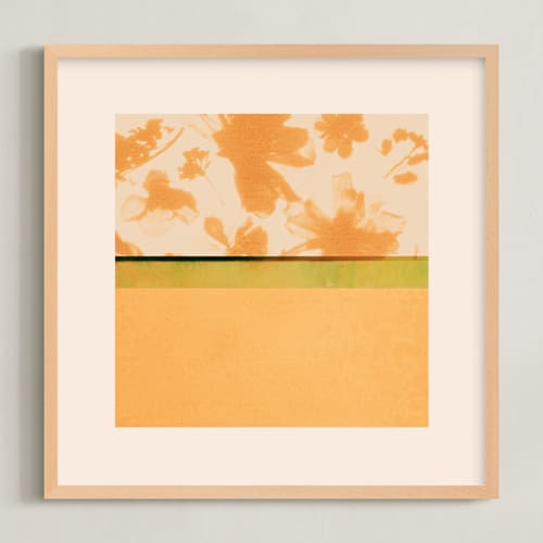 This is a saffron art with standard by Kamala Nahas called fusion 1