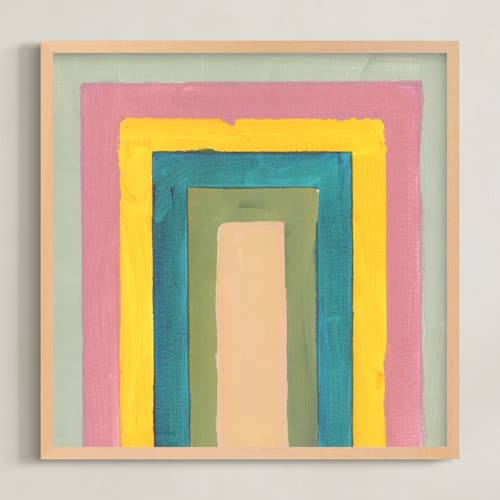 This is a sky kids wall art with standard by Lindsay Megahed called rainbow twist