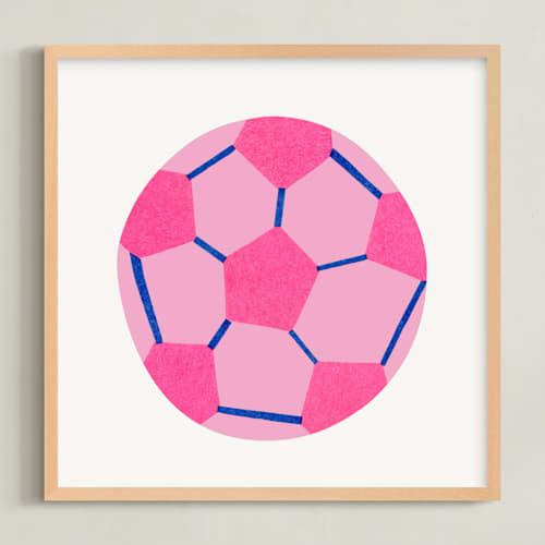 This is a cobalt kids wall art with standard by Carrie Moradi called electric sports 2