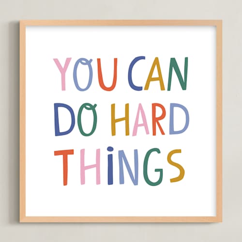This is a gumdrops kids wall art with standard by Nadia Hassan called you can