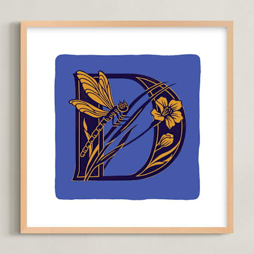 This is a royal kids wall art with standard by Lia Geeter called animal alphabet 4