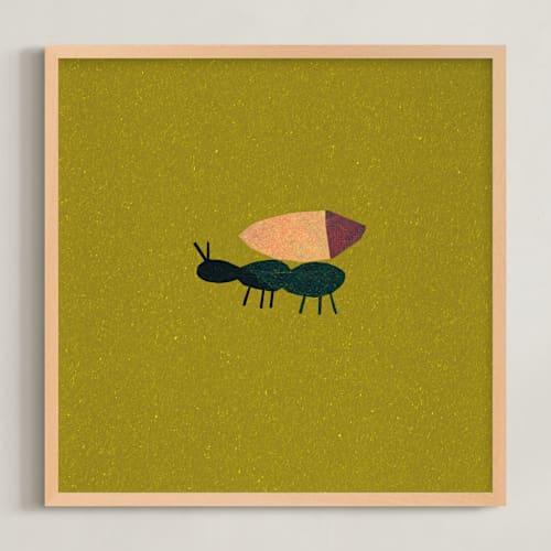 This is a grass kids wall art with standard by Sumak Studio called on the ground 2