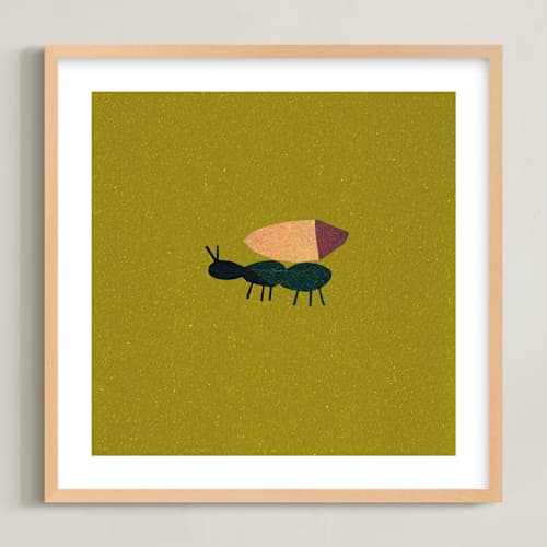 This is a grass kids wall art with standard by Sumak Studio called on the ground 2