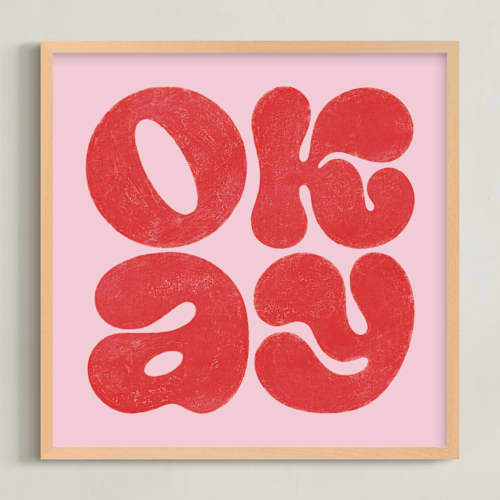 This is a strawberry art with standard by Sam Dubeau called okay